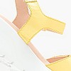 Women Platforms Low 32002 Yellow Leather Callaghan