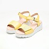 Women Platforms Low 32002 Yellow Leather Callaghan