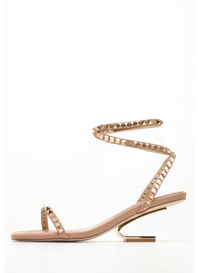 Women Sandals Luxor Nude Leather Jeffrey Campbell