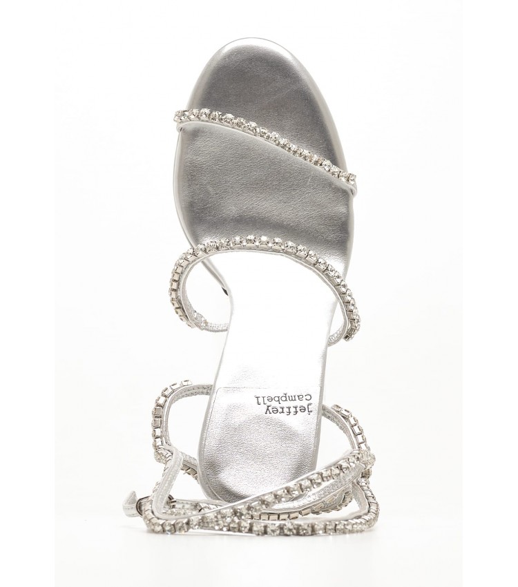Women Sandals Tabbi Silver Leather Jeffrey Campbell