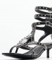 Women Sandals Voguing Black Patent Leather Jeffrey Campbell