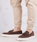 Men Moccasins 3786 Brown Nubuck Leather Philippe Lang