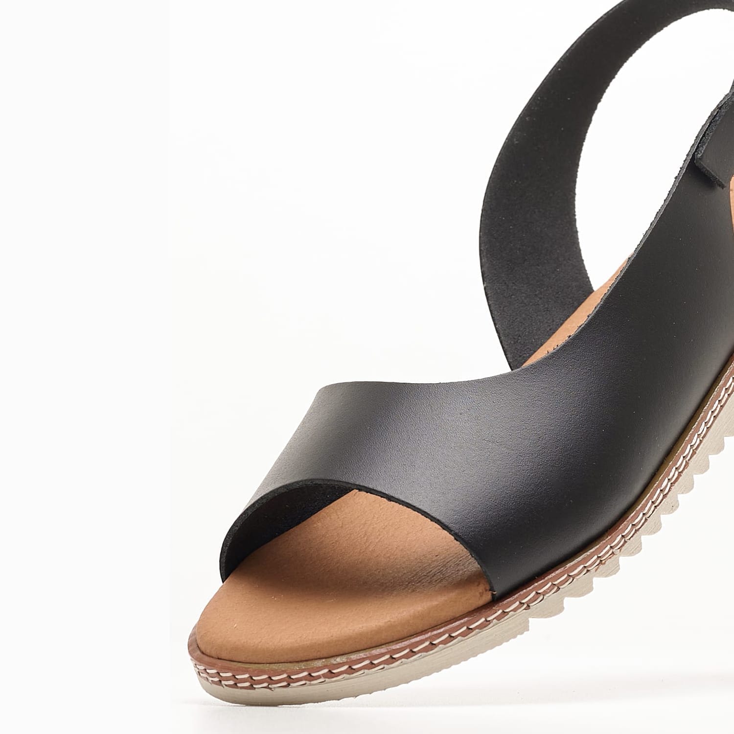 Γυναικεία Flats 2205 Μαύρο Δέρμα Eva Frutos