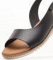 Women Flats 2205 Black Leather Eva Frutos