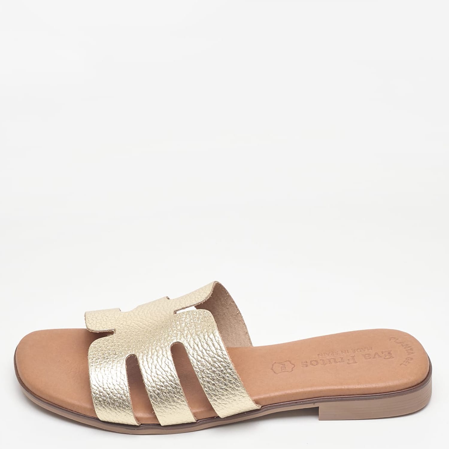Γυναικεία Flats 3076 Χρυσό Δέρμα Eva Frutos