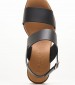 Women Sandals 3619 Black Leather Eva Frutos