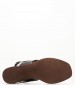 Women Sandals 3619 Black Leather Eva Frutos