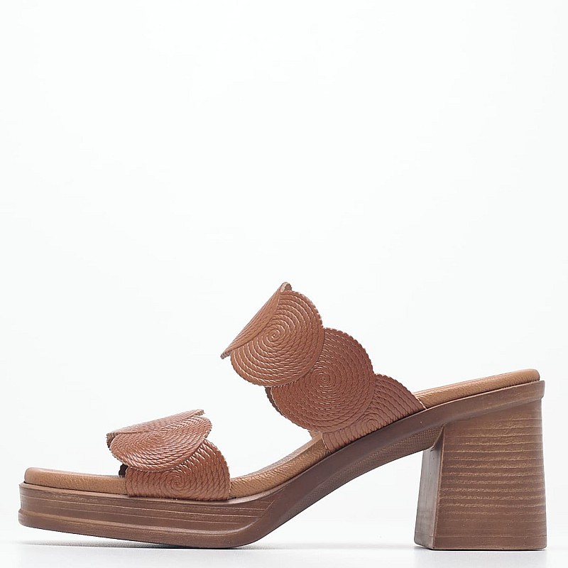Γυναικεία Mules 3671 Ταμπά Δέρμα Eva Frutos