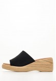 Women Platforms Low 4767 Black Buckskin Eva Frutos