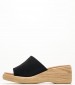 Women Platforms Low 4767 Black Buckskin Eva Frutos