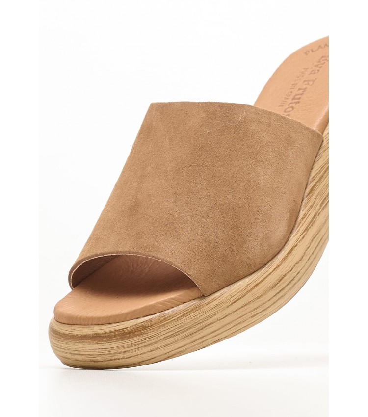 Women Platforms Low 4767 Tabba Buckskin Eva Frutos