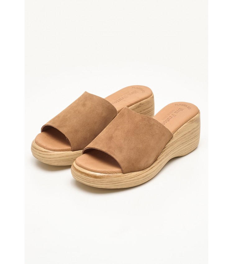 Women Platforms Low 4767 Tabba Buckskin Eva Frutos