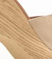 Women Platforms Low 4767 Beige Buckskin Eva Frutos