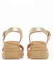 Women Platforms Low 4792 Gold Leather Eva Frutos