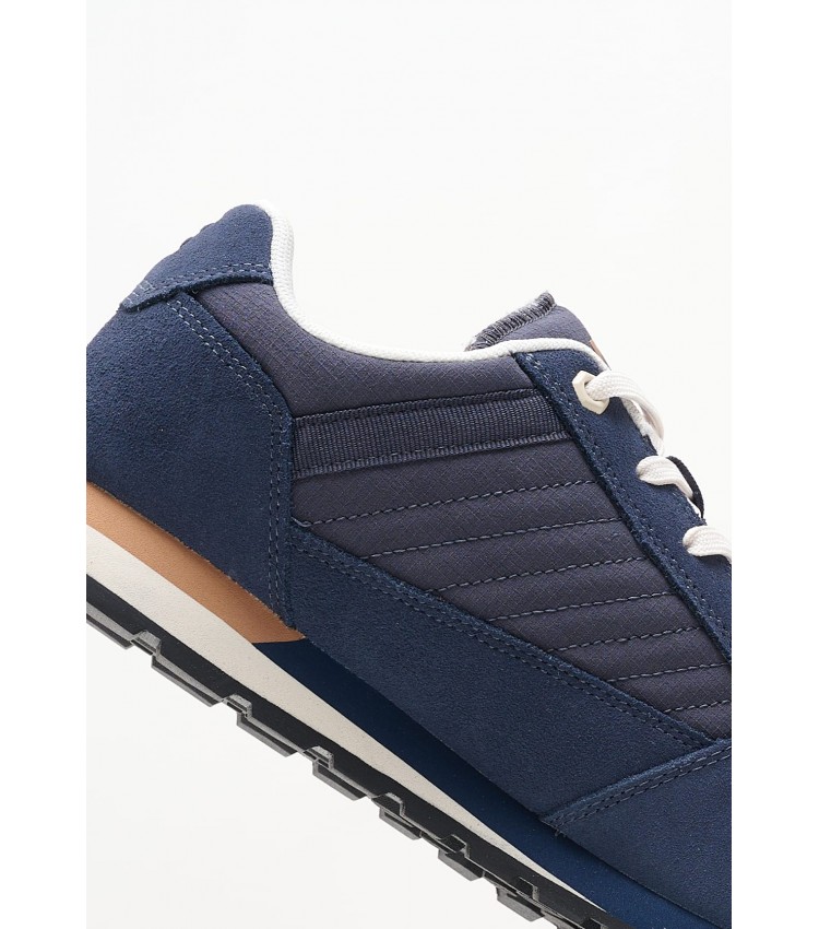 Men Casual Shoes Ventura Blue Buckskin Caterpillar