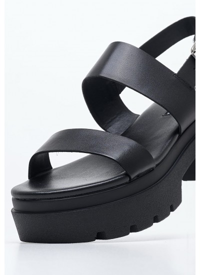 Women Sandals Emmy.Sndl Black Leather Windsor Smith