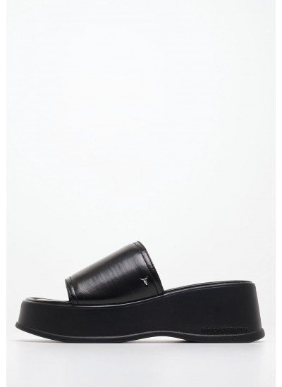 Women Platforms Low Horizon Black Leather Windsor Smith