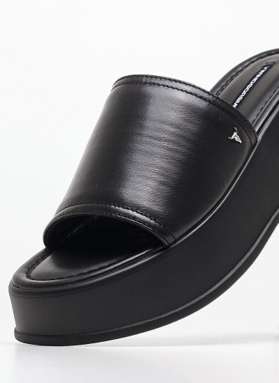 Women Platforms Low Horizon Black Leather Windsor Smith