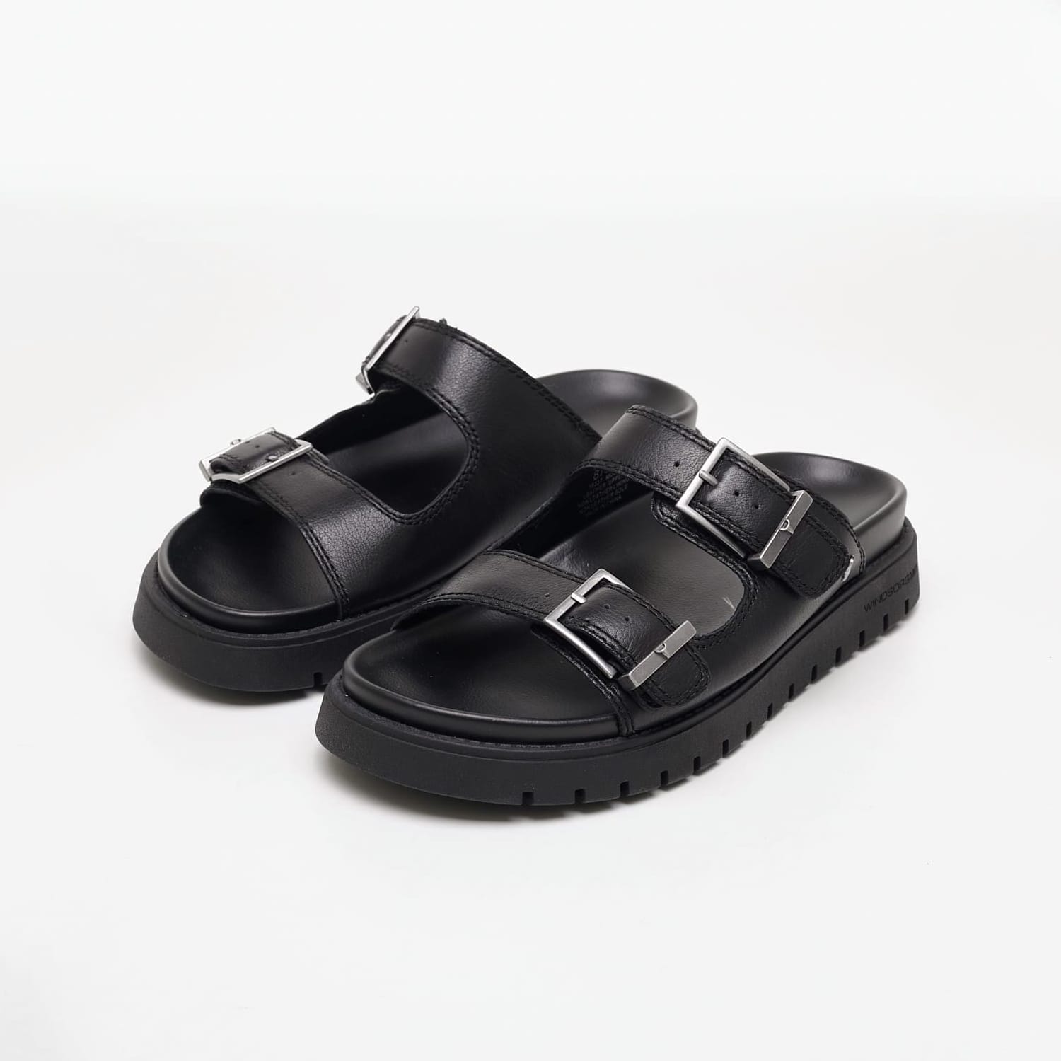 Γυναικεία Flats Mood Μαύρο Δέρμα Windsor Smith Γυναικεία Flats Mood Μαύρο Δέρμα Windsor Smith