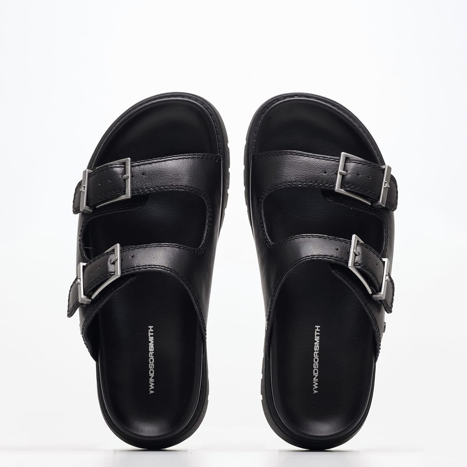 Γυναικεία Flats Mood Μαύρο Δέρμα Windsor Smith Γυναικεία Flats Mood Μαύρο Δέρμα Windsor Smith