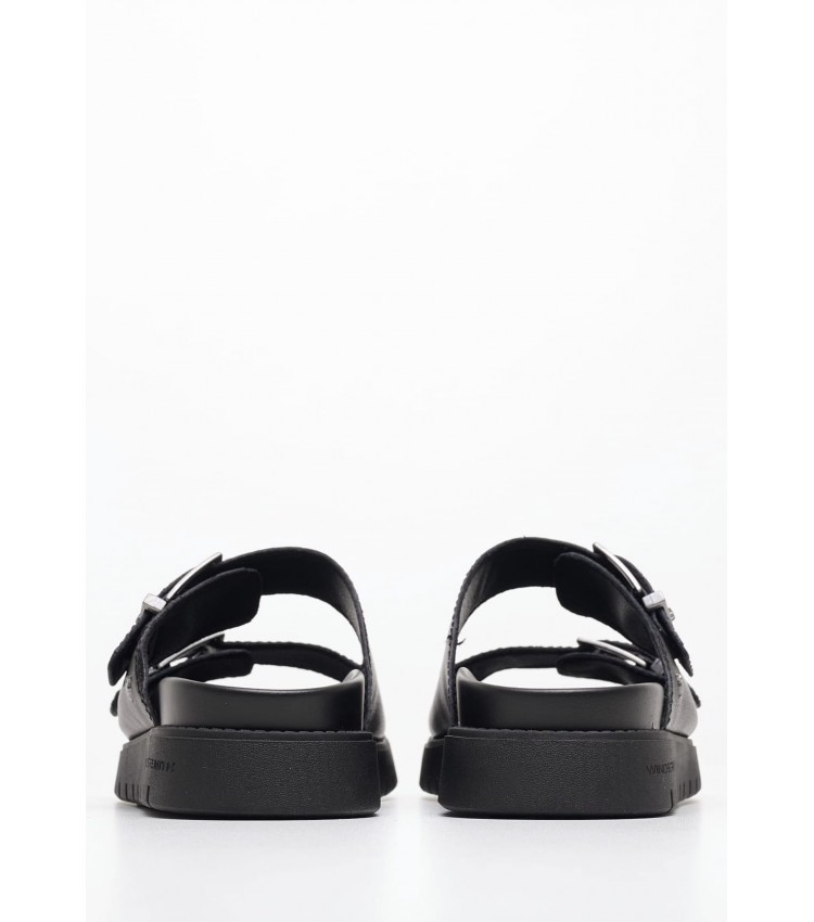 Women Flats Mood Black Leather Windsor Smith