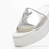 Women Platforms Low Treats.Met Silver Leather Windsor Smith