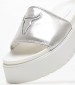 Women Platforms Low Treats.Met Silver Leather Windsor Smith