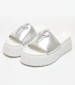 Women Platforms Low Treats.Met Silver Leather Windsor Smith