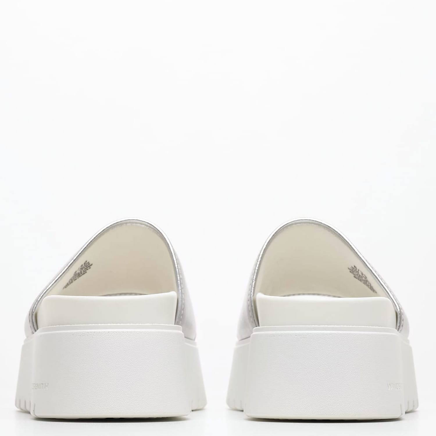 Women Platforms Low Treats.Met Silver Leather Windsor Smith