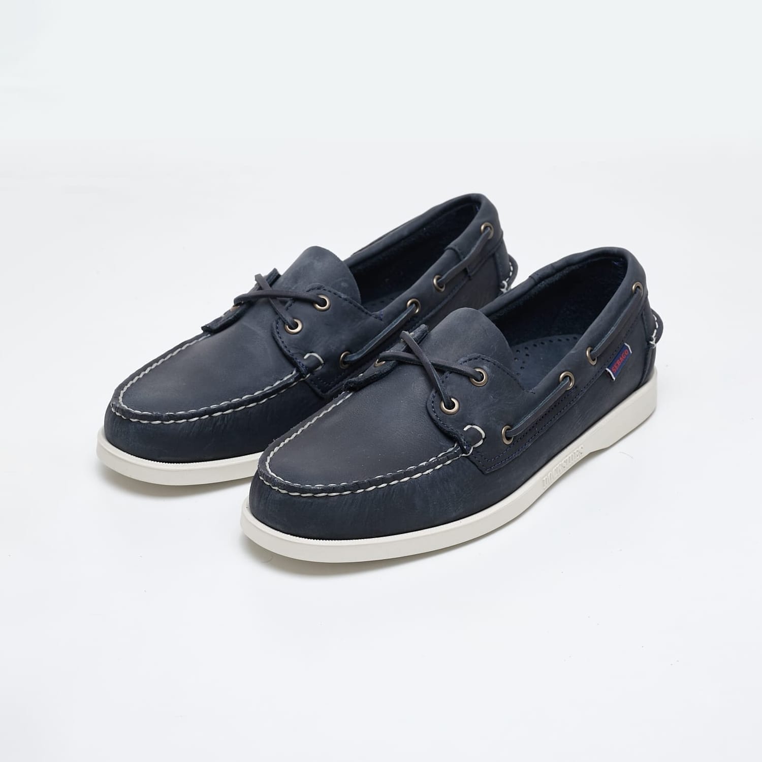 Men Sailing shoes Docksides.Crazy Blue Oily Leather Sebago Men Sailing shoes Docksides.Crazy Blue Oily Leather Sebago