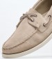 Men Sailing shoes Port.Fleshout Beige Buckskin Sebago