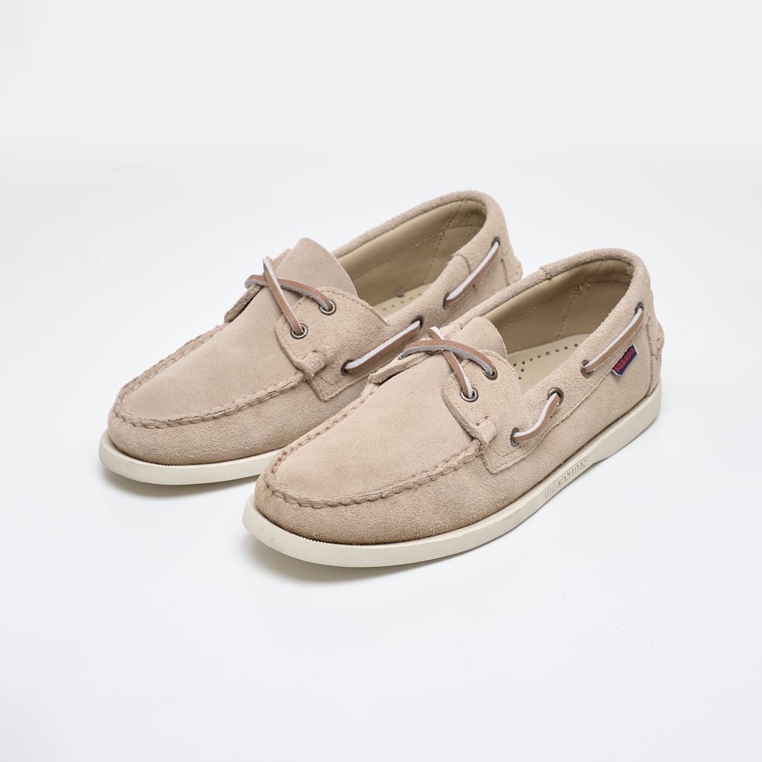 Men Sailing shoes Port.Fleshout Beige Buckskin Sebago Men Sailing shoes Port.Fleshout Beige Buckskin Sebago