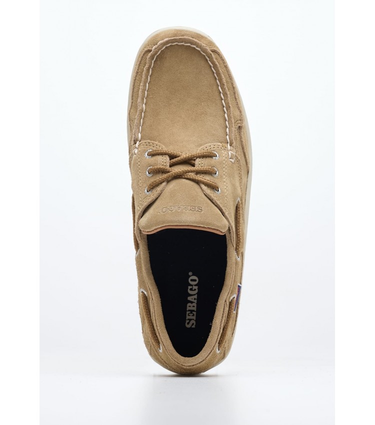 Men Sailing shoes Scotty Beige Buckskin Sebago