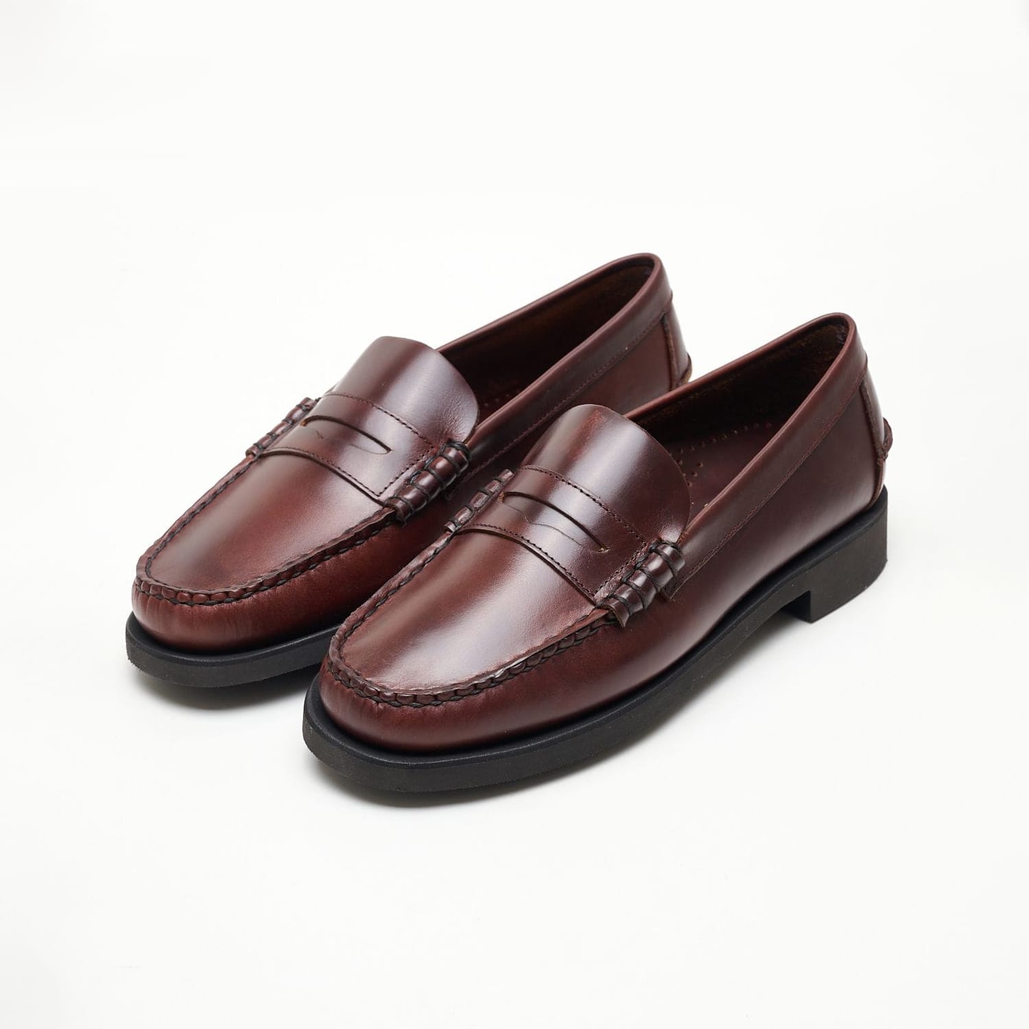 Men Moccasins Waxy2.Polaris Brown Leather Sebago Men Moccasins Waxy2.Polaris Brown Leather Sebago