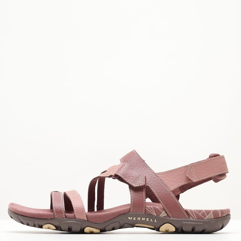 Women Flip Flops & Sandals Sandspur Pink Leather Merrell