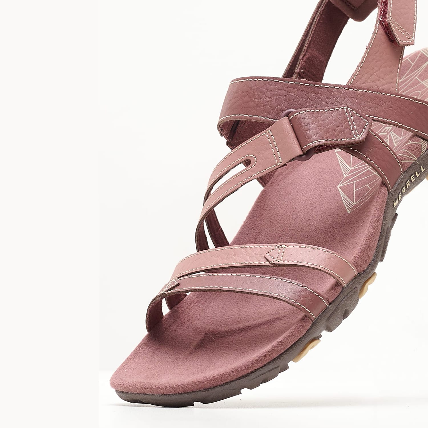 Γυναικείες Σαγιονάρες & Πέδιλα Sandspur Ροζ Δέρμα Merrell