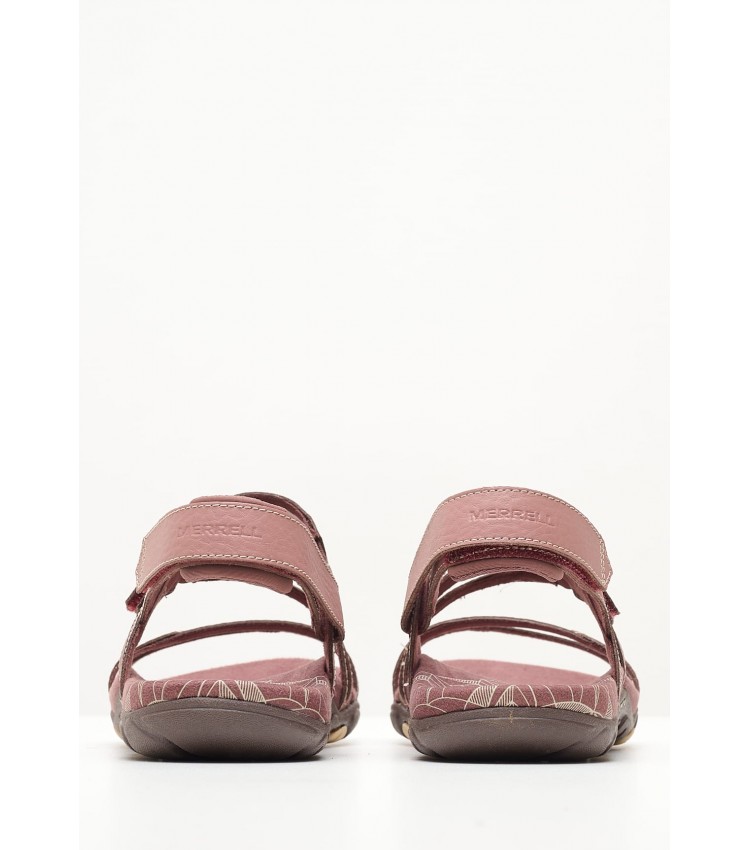 Women Flip Flops & Sandals Sandspur Pink Leather Merrell