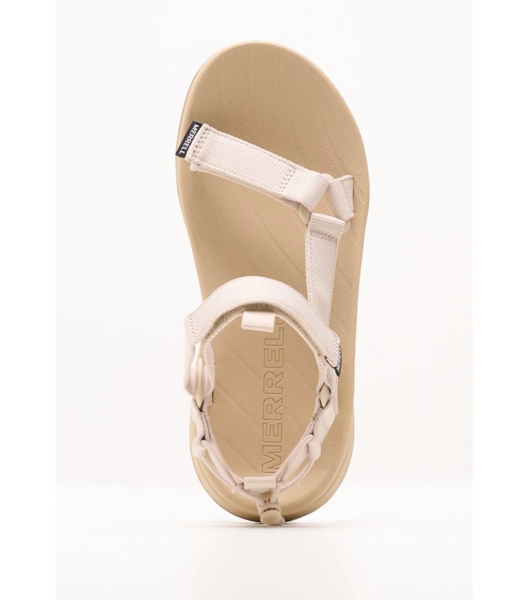 Women Flip Flops & Sandals Speed.Fusion Beige Fabric Merrell