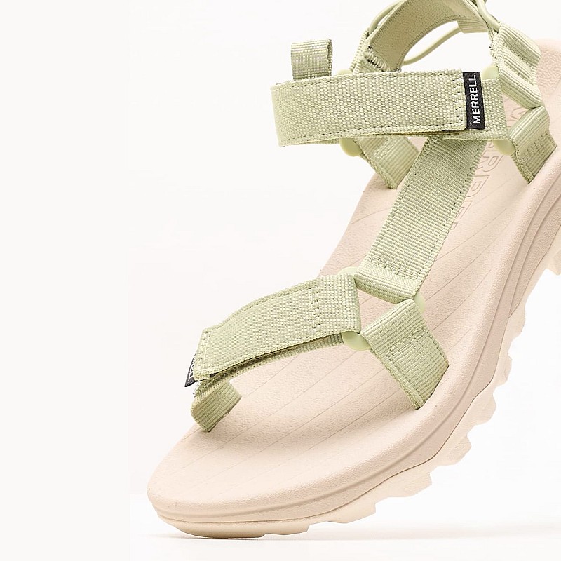 Women Flip Flops & Sandals Speed.Fusion Green Fabric Merrell
