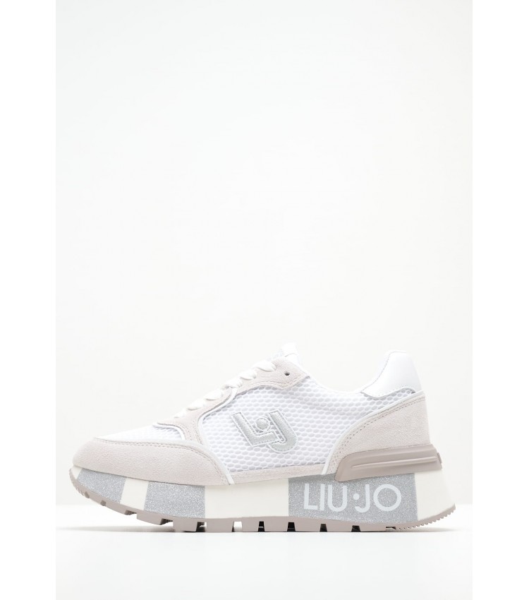 Women Casual Shoes Amazing.25 White Buckskin Liu Jo