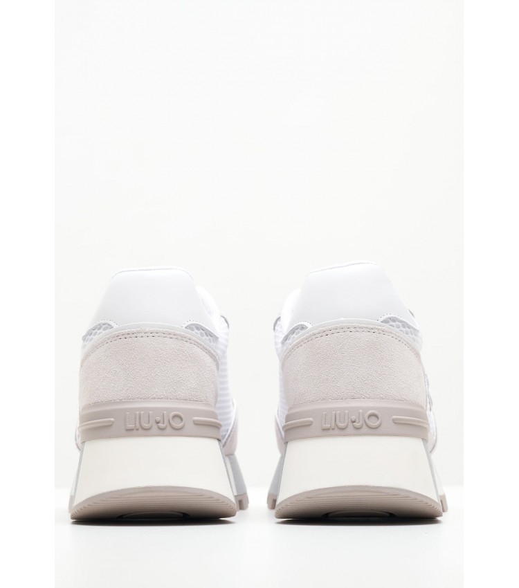 Γυναικεία Παπούτσια Casual Amazing.25 Άσπρο Δέρμα Καστόρι Liu Jo