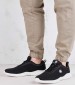 Men Casual Shoes Komfu Black Fabric Lumberjack