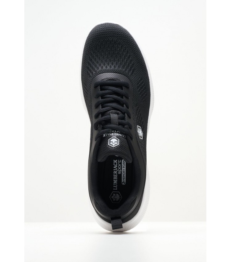 Men Casual Shoes Komfu Black Fabric Lumberjack
