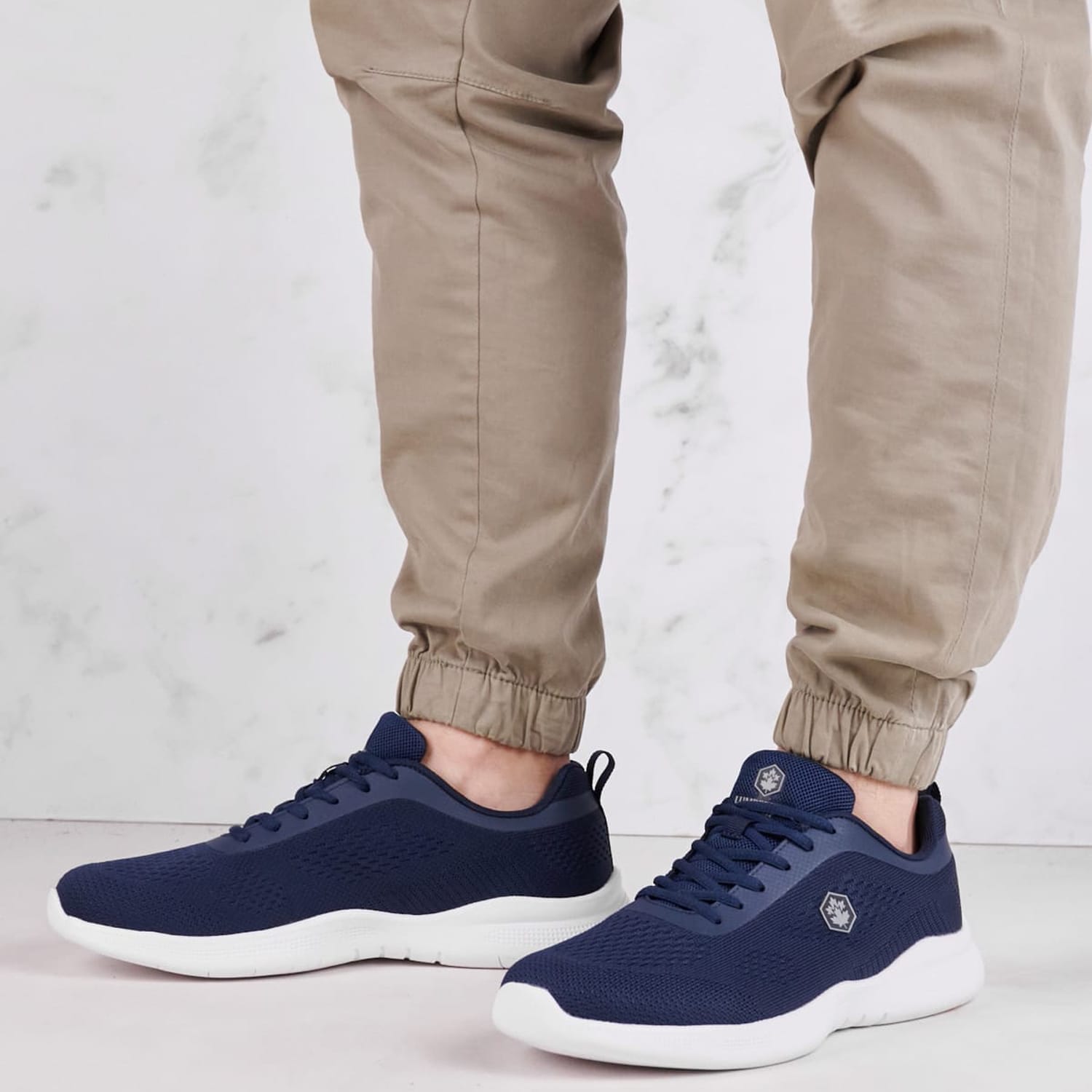 Men Casual Shoes Komfu Blue Fabric Lumberjack