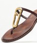 Women Flats 02.310 Brown Leather MAKIS KOTRIS