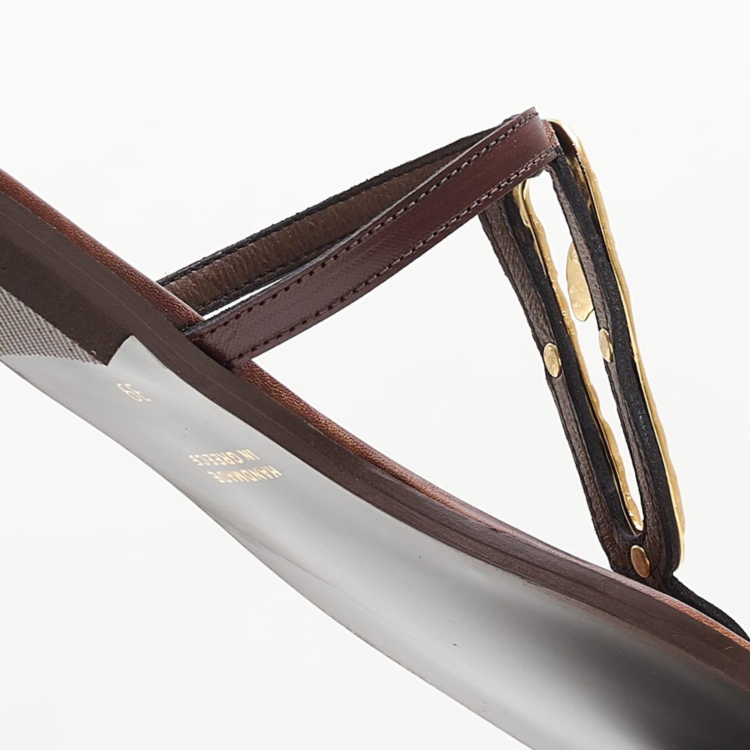Women Flats 02.310 Brown Leather MAKIS KOTRIS Women Flats 02.310 Brown Leather MAKIS KOTRIS