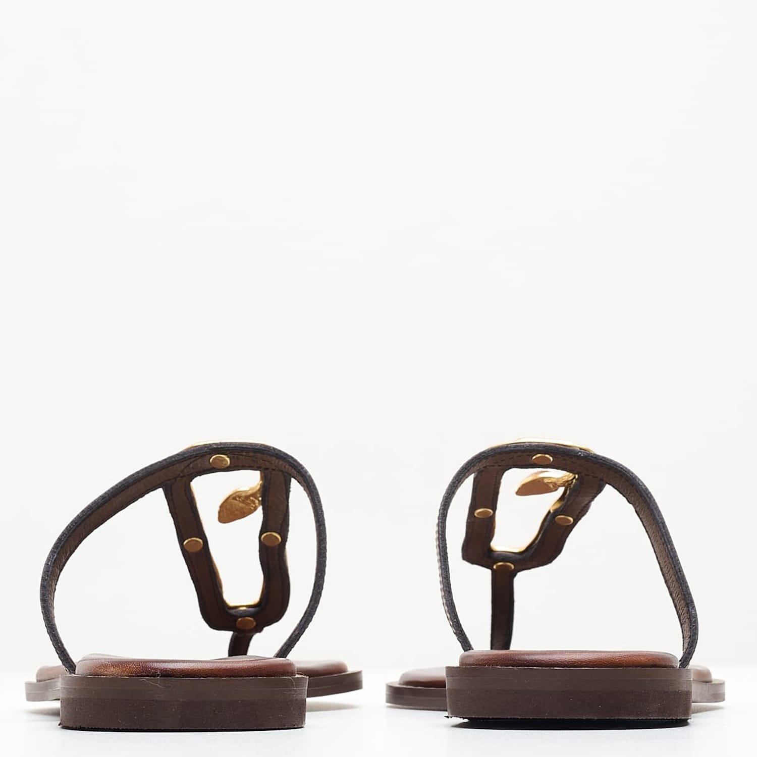 Women Flats 02.310 Brown Leather MAKIS KOTRIS Women Flats 02.310 Brown Leather MAKIS KOTRIS
