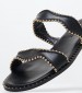 Women Flats 04.027.1 Black Leather MAKIS KOTRIS