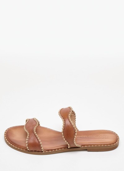 Γυναικεία Flats Gizeh.Bs.Nrw Καφέ ECOleather Birkenstock