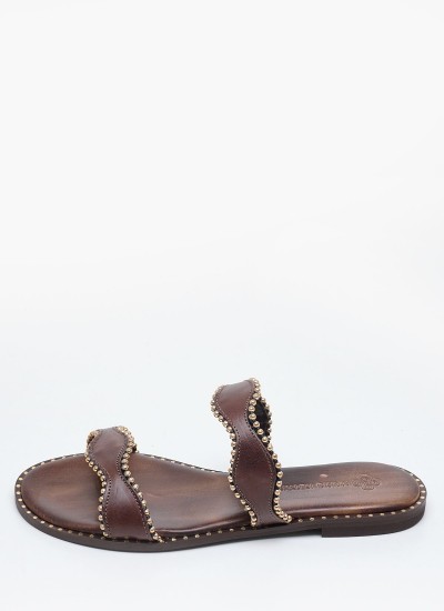 Γυναικεία Flats Gizeh.Bs Καφέ ECOleather Birkenstock